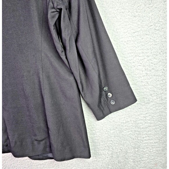 VTG JH Collectibles Classic Black Blazer Notch Lapel Union Tag Career Plus Sz 16 - Picture 16 of 16